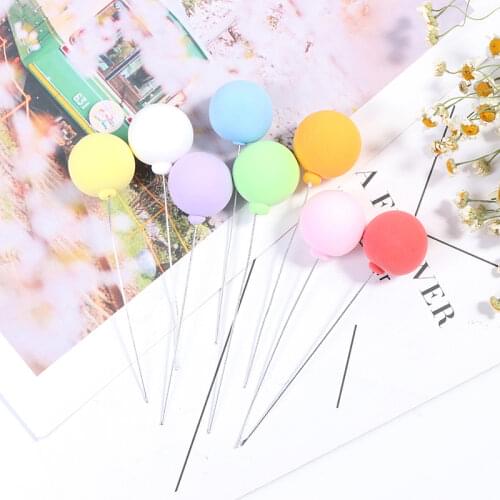 8Pcs/set Colorful 1/12 Scale Dollhouse Miniature Colorful Balloons Doll House Decor Toy