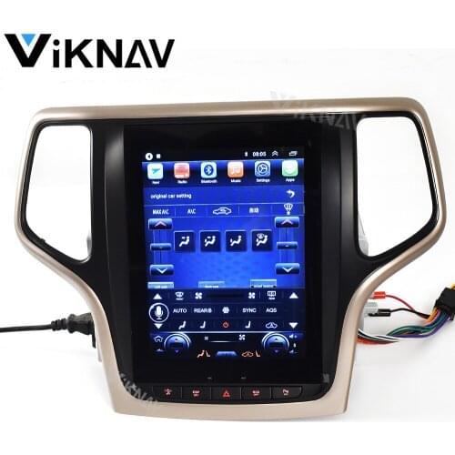 Car DVD multimedia player GPS navigation for Jeep Grand cherokee 2014 2015 2016 auto stereo video player android 10.4 inch