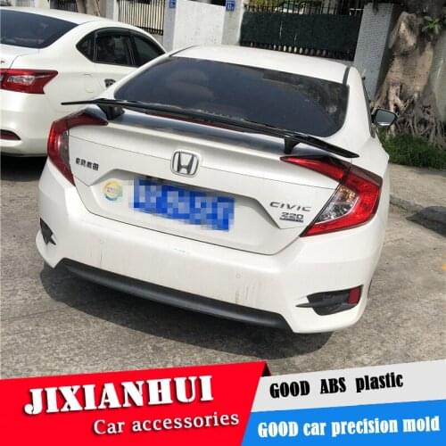 For Honda Civic Spoiler 2016-2018 Civic Spoiler TF ABS plastic Material Car Rear Wing Color Rear Spoiler