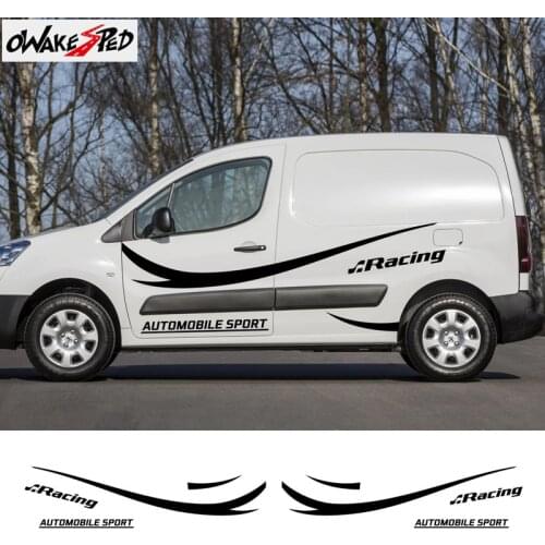 For Peugeot Partner Automobile Sport Styling Car Door Side Decor Sticker Auto Body Vinyl Decal Exterior Accessories