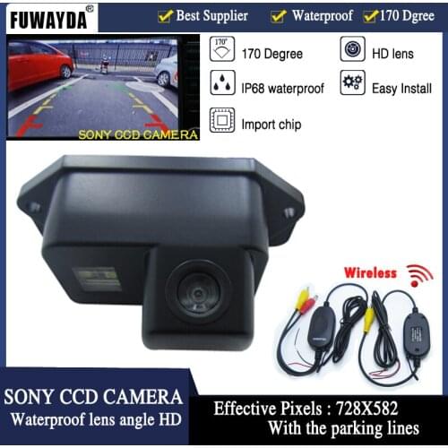 FUWAYDA Free Shipping Wireless HD Chip CCD Special Car Rear View Reverse Backup Parking Safety CAMERA for MITSUBISHI LANCER