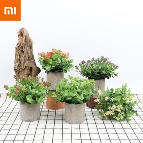 Xiaomi Simulation green plants plant potted Nordic retro bonsai decoration home decorations mini potted desk furnishings