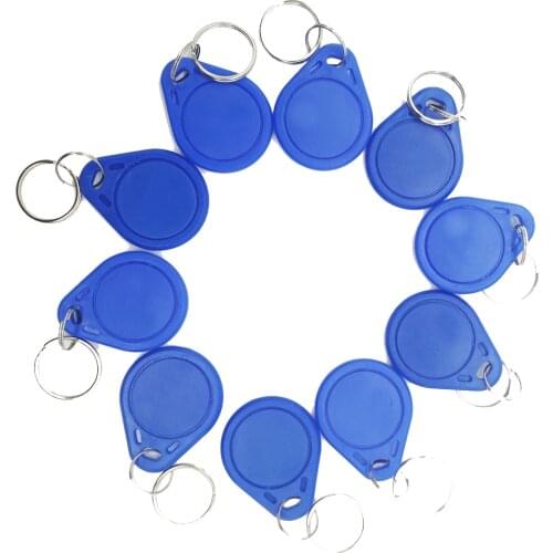 10PCS Read Only Proximity 13.56mhz IC Keyfobs Card Key Chain Card