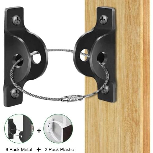 Furniture Anchors Kit Safety Anti Tip Furniture Straps Set Adjustable Secure Cabinet Wall Straps Earthquake Resistant