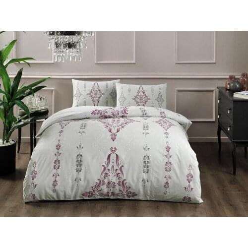 Tac Happy Days Ranforce Single Duvet Cover Set Zahara Claret Red
