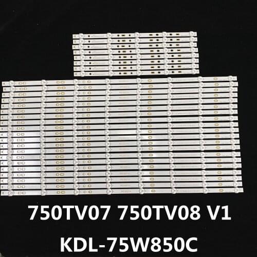 Sony LED Light Kit 750TV07 750TV08 V1 For KDL-75W850C 28 strips CX-75S01E02-2A752-0-V-4CM CX-75S01E01-2A752-0-V-4CL
