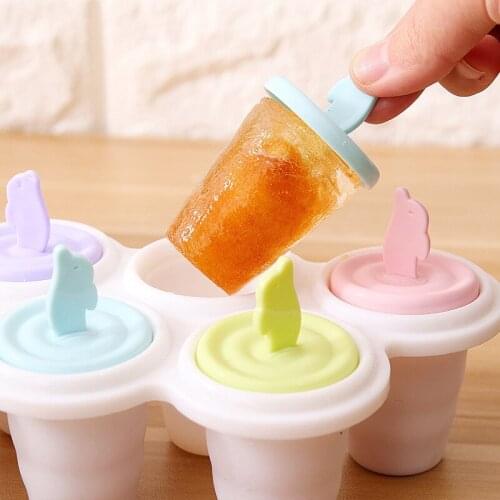 Dolphin Creative Multi-Tub Ice Cream Tubs Ice-Sucker Cool DIY Making Moulds Box Freezing Boxes Ice-Pop Molds