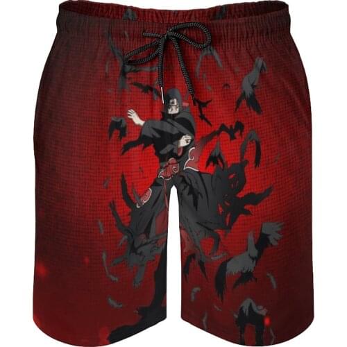 Summer Men Causal Shorts Breathable Quick Dry Novelty Basketball Akatsuki (5) Pants