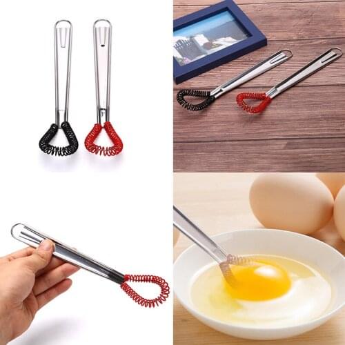 Multifunctional Rotary Manual Egg Beater Mixer Mini Kitchen Egg Whisk Bake Tool Egg Agitator Matel Eco-Friendly Egg Mixer 1Pc