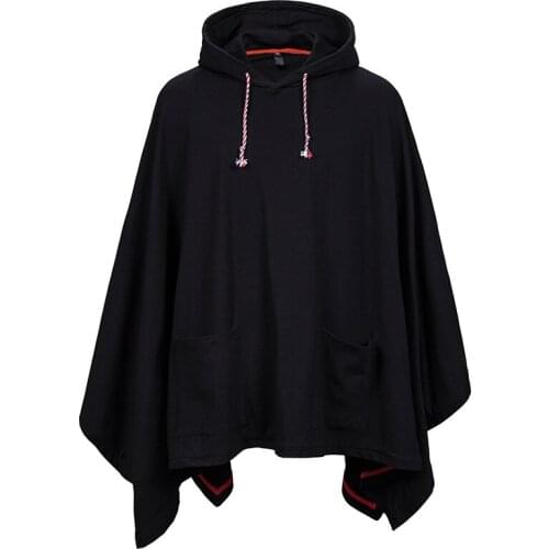 Mens Wear Coat Polyester Fleece Long Sleeved Big Bag Casual Diablo Series Hooded Cardigan Cotton Blended