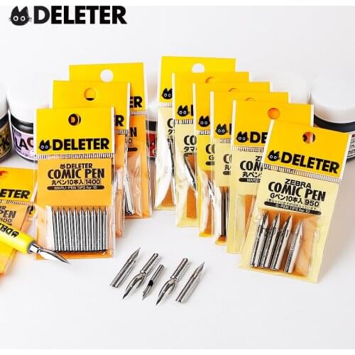 3PCS TOP Japan Deleter Sunlight / Zebra Series Comic D Tib Dip Pen Tib Nib Set