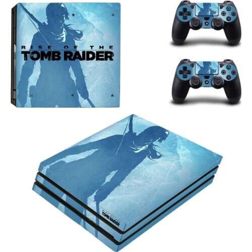 Tomb Raider PS4 Pro Stickers Play station 4 Skin Sticker Decal For PlayStation 4 PS4 Pro Console & Controller Skins Vinyl