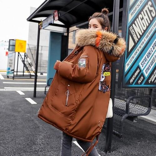 2019 Sale Polyester No Zipper Full New Winter Cotton Girls Long Fund Easy Bread Serve Student Korean Original Old Cotton-padded