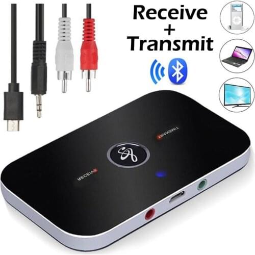 New Bluetooth transmitter RCA 3.5mm AUX jack 2 in 1 Bluetooth receiver USB dongle music wireless adapter for car PC TV headset
