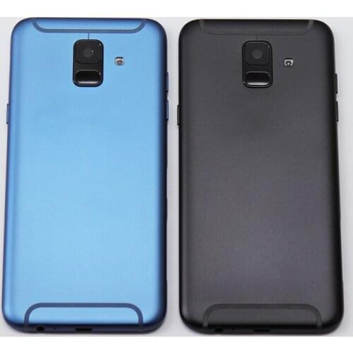Original Rear Housing Door For Samsung Galaxy A6 2018 Back Cover Battery Case +Volume Power Button +Camera Lens Replacement