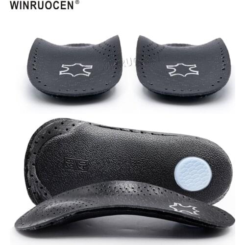 3/4 Leather Orthopedic Shoes Insole For Flat Feet Arch Support Orthotic Shoes Sole Insoles For Feet Men And Women Foot Care