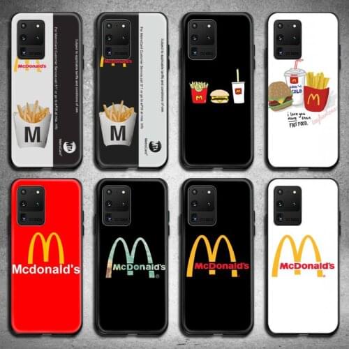 Hot McDonalds MetroCard French Fries Phone Case For Samsung Galaxy S21 Plus Ultra S20 FE M11 S8 S9 plus S10 5G lite 2020