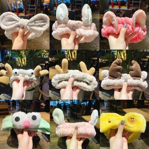 Shower Band Makeup wash hair band Cap Safe Shower Bathing Soft Protect Cap Hat Wash Hair Facial mask head band Hat hair sauna