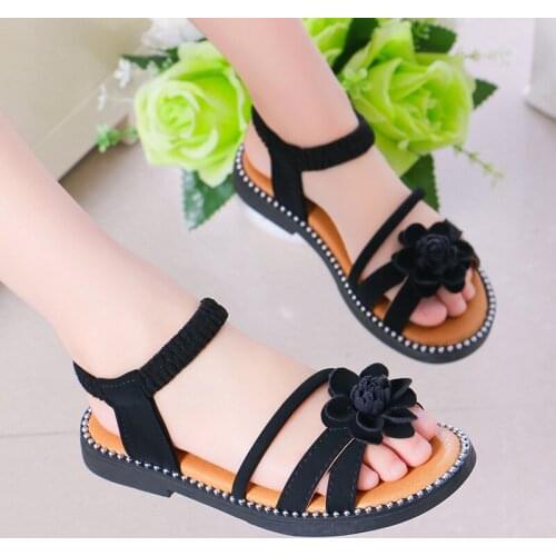 Girls Sandals Childrens Princess Shoes Summer 2020 New Kids Beach Shoes Baby Toddlers Child Flat Heels Gladiator Sandals D426