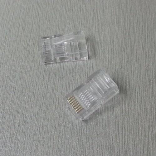 50pcs/lot RJ45 8P8C Network Cable CAT5E Cat6 Connector Crimp Plug