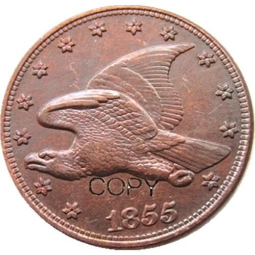 US 1855 New Flying Eagle Cent Copy Decorate Coin