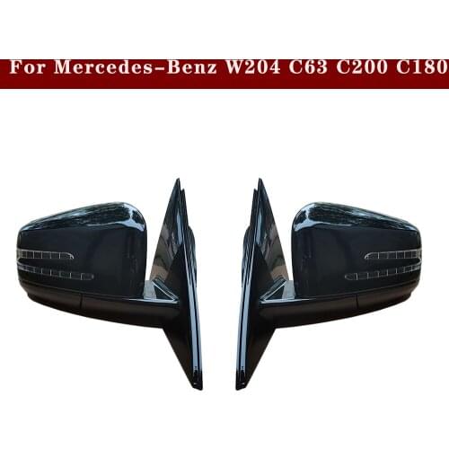 Car Exterior Rearview Mirror Side Mirror Rear View Mirror Outside Reverse Mirror Assembly for Mercedes-Benz W204 C63 C200 C180