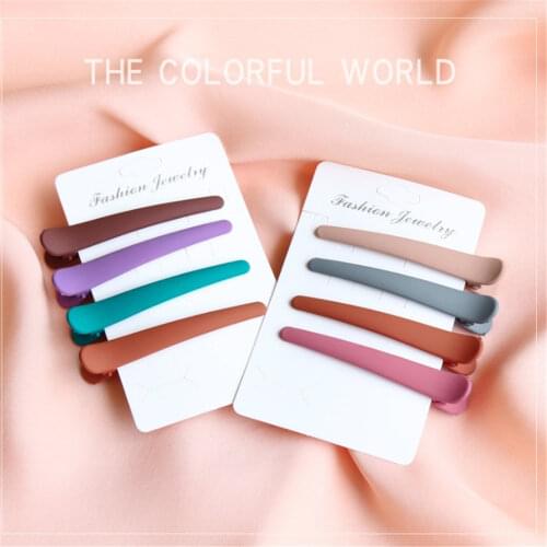 5PCS 5cm Matte Color Temperament Hair Clips Duckbill Hairpins Women Girls DIY Hairdressing Tips Hair Styling Tool Accessories