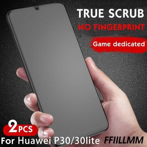 2Pcs/lot Matte Screen Protectors For Huawei P40 P30 P20 Tempered Glass For Huawei P30 P20lite P20Pro Protective Glass (4Styles)