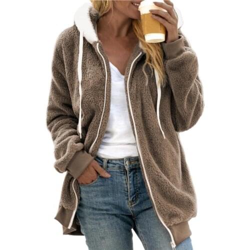 Coat Contrast Colors y2k Cardigan Drawstring Hooded Winter Jacket for Work jackets for women 2021