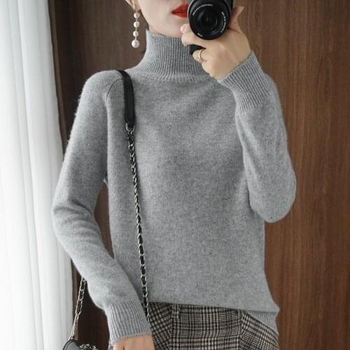 2011new women Turtleneck wool sweater autumn winter cashmere jumpers knit female long sleeve thick loose pullover