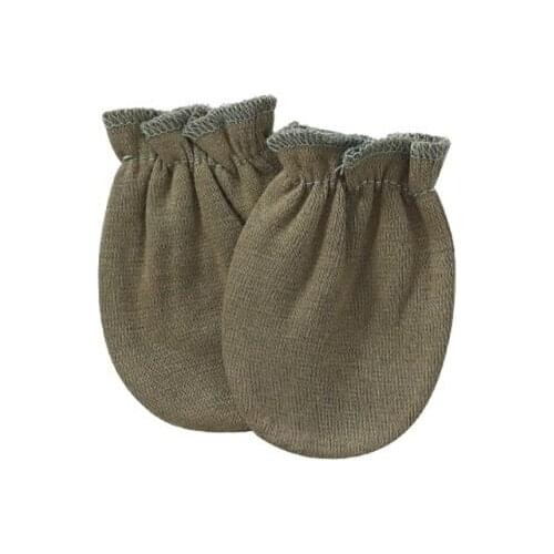 1 Pair Baby Anti-scratch Soft Cotton Gloves Newborn Solid Color Handguard Mittens Infants Supplies Shower Gifts