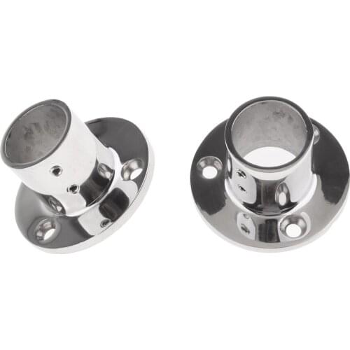 2pcs 316 Stainless Steel 90 Degree Marine Boat Hand Rail Fitting 32mm 1-1/4' match modern watercraft/boat/yacht