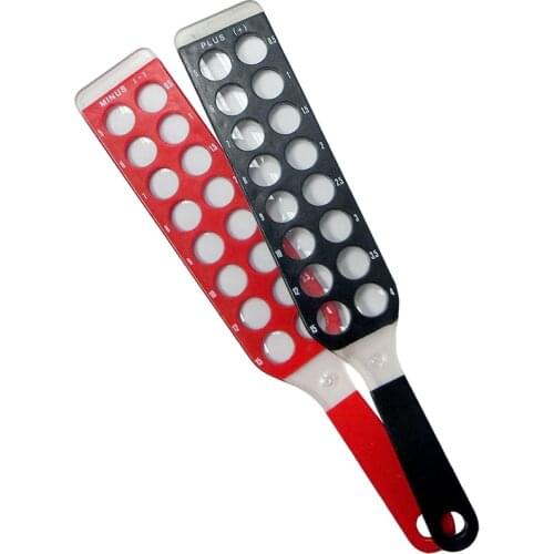 32 Lenses Optical Retinoscopy Rack Lens Set 16 Holes Pocket Retinoscopy Lens