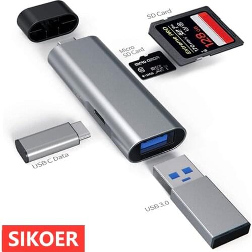 4 in 1 Card Reader USB 3.0 &USB Type C to SD Micro SD TF Card Reader Smart Memory Microsd Cardreader For iPad OTG Adapter