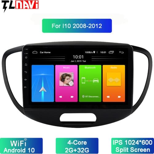 Android 10 Car Radio Multimedia Player For 1Hyundai Grand I10 2008-2012 Auto Stereo Video GPS Navigation