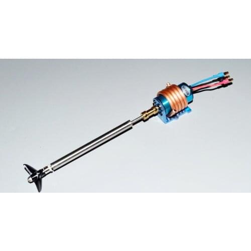 2440 brushless motor 4300KV with shaft coupler propeller water cooling ring tube kit modify spare parts for RC Boat deep V Yacht