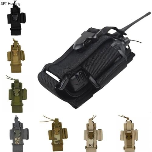 CQC Molle Tactical Airsoft Radio Pouch Mag Bag Phone Case Holder Military Shooting Hunting Walkie Talkie Waist Pack Bags