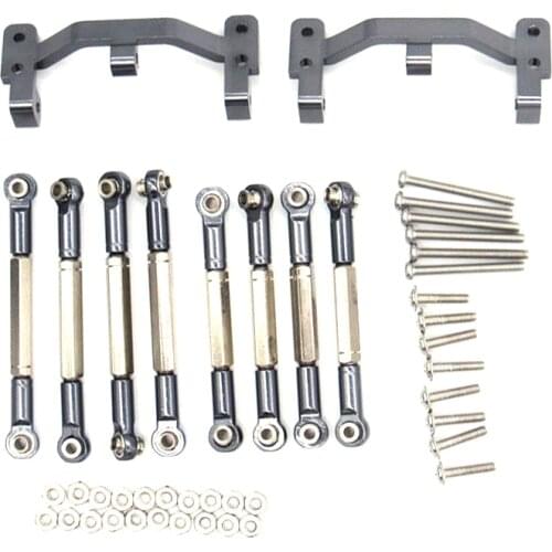 For WPL B1 B-1 B14 B-14 B24 B-24 C14 1/16 RC Car Spare Parts Upgrade Metal Pull Rod Steering Pull Rod Servo Rod Pull Rod Base