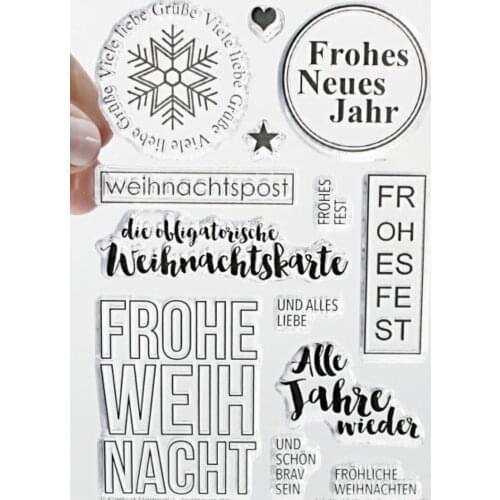 German Clear Stamps Scrapbook Paper Craft Clear stamp scrapbooking X0318