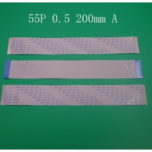 1pcs/lot FFC FPC flat flexible cable 0.5mm pitch 55pin 55 PIN Forward Length 200mm width 28mm Ribbon Flex Cable type A