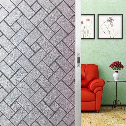Lattice Frosted Opaque Window Film sticker Waterproof selfadhesive Privacy Glass Sticker bathroom balcony Home Decor 45/60*200cm
