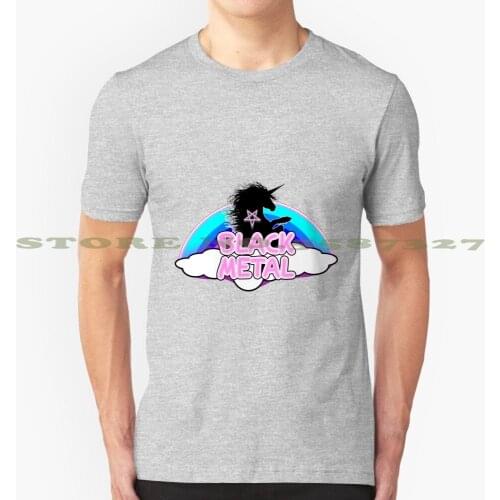 Black Metal Unicorn Cool Design Trendy T-Shirt Tee Black Metal Death Metal Death Metal Unicorn Metal Metalhead Satanic Satan