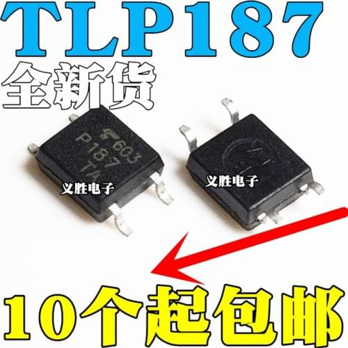 New and original TLP187 P187 SOP4 Optocoupler isolator Darlington type optical coupling, the transistor output SOP4 photoelectri