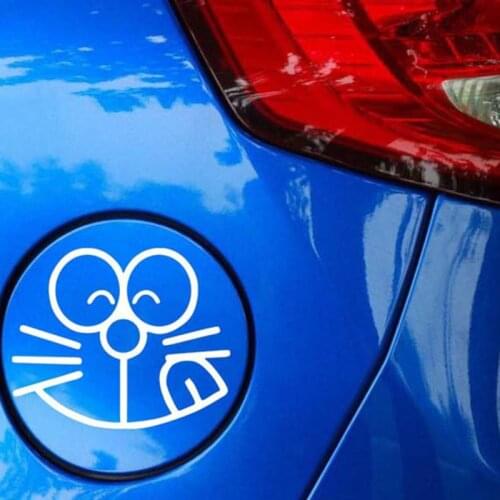 New car styling doraemon sticker auto oil box decoration accessories car stickers for kia rio cruze mazda3 kia vw polo