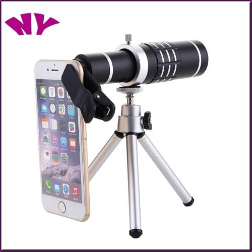 Mobile Phone Lenses 18X Zoom Telescope Camera Lens with universal clip tripod for iPhone x 7 8 Samsung huawei Smartphones
