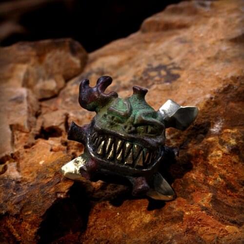 Original Design EDC Keychain Knife Pendant Mask Bead Personality DIY Keychain