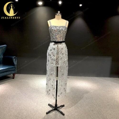 Rhine Real picture Sliver sequins Sexy Knee length платье коктельное cocktail dresprom dresses evening dress long formal dresses