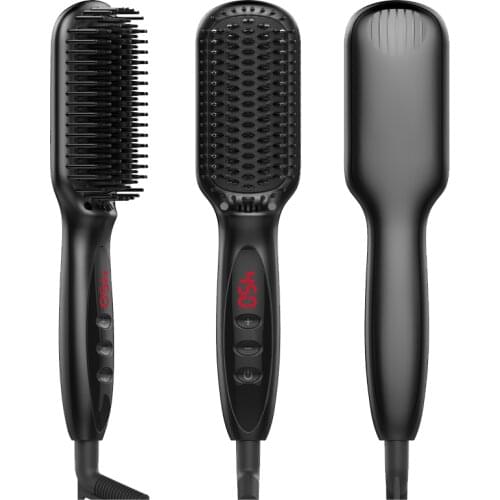 Hair Straightener Brush Hot Heating Comb Straightener For Women Hair Iron Straightening Brush Men Beard Comb Beard Straightener