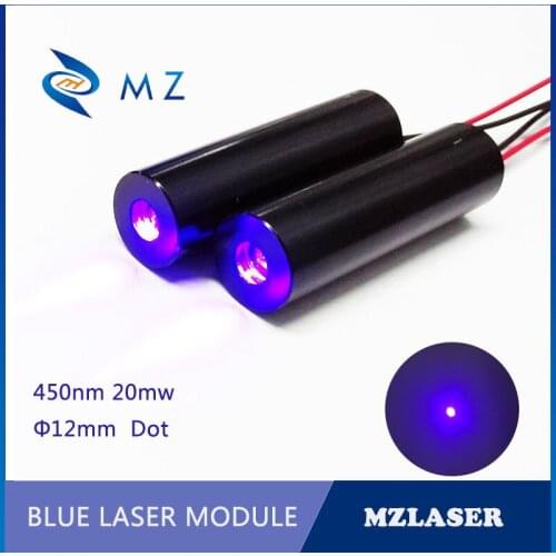 Blue laser module 12mm 450nm 20mw blue dot Industrial grade APC constant power drive laser module