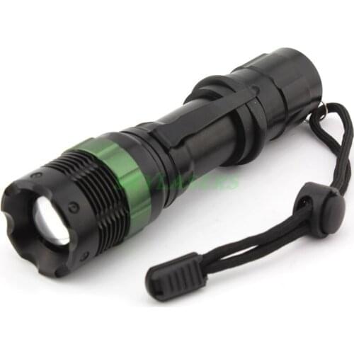 XR-E Q5 LED Zoomable Flashlight Torch with AAA Adater and tube